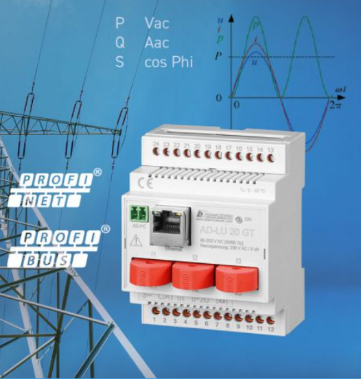 adamczewski elektronische messtechnik-power and energy measurement 电力和能量测量 标准化接口 模拟标准信号输出 切换和脉冲输出 功率和能量显示器 监测功能