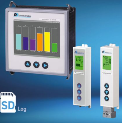adamczewski eletronische messtechnik-operating, log and indicator devices 操作、记录和指示设备 用于DIN导轨设备的操作模块  用于面板安装的控制模块 显示和记录模拟标准信号 指示灯和故障指示