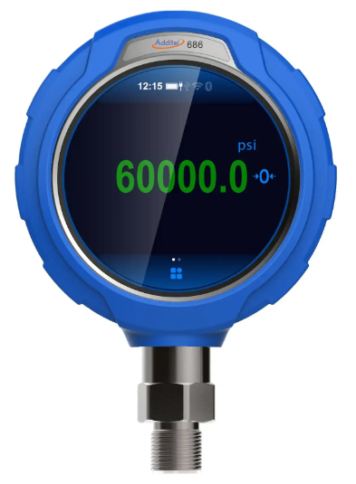 Additel Corporation,高级数字压力表,Additel 686,压力范围高达 60,000 psi （4,200 bar）