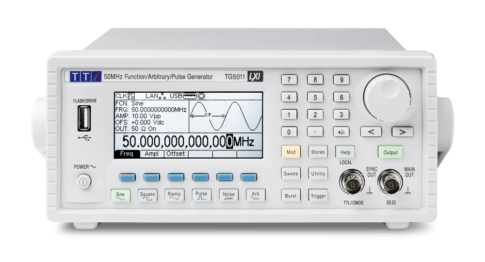 英国Aim-TTi-Arbitrary Generators-TG251xA/501xA系列-高性能功能/任意/脉冲发生器25MHz或50MHz，1或2通道