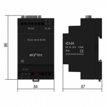 德国 AKYTEC IC3 RS232-RS485 转换器