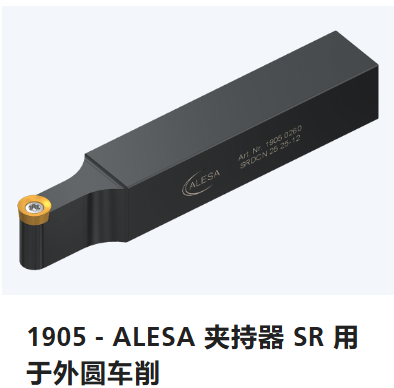 瑞士ALESA,车削和切槽工具,1905 – ALESA 夹持器 SR 用于外圆车削,RCFT / 16 – 32
