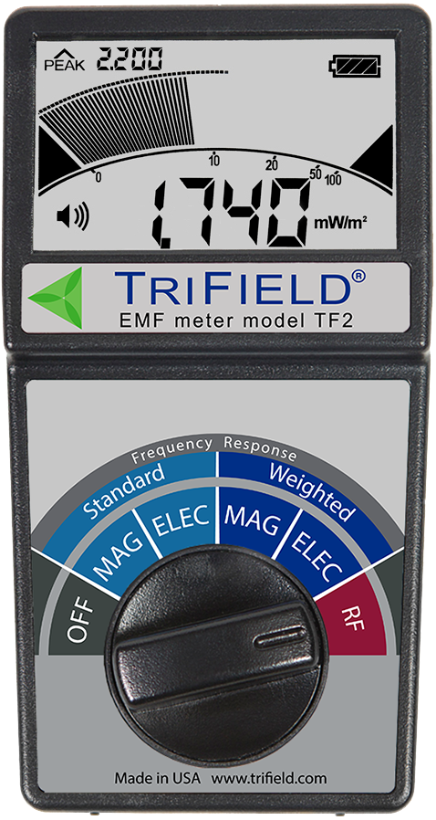 美国Trifield EMF meter TF2微波辐射探测仪高斯计电场计无线电功率密度计
