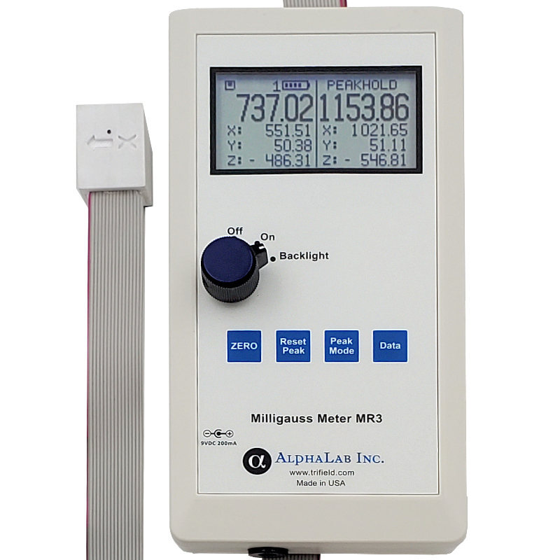 alphalab,MR3,3轴磁阻微高斯计