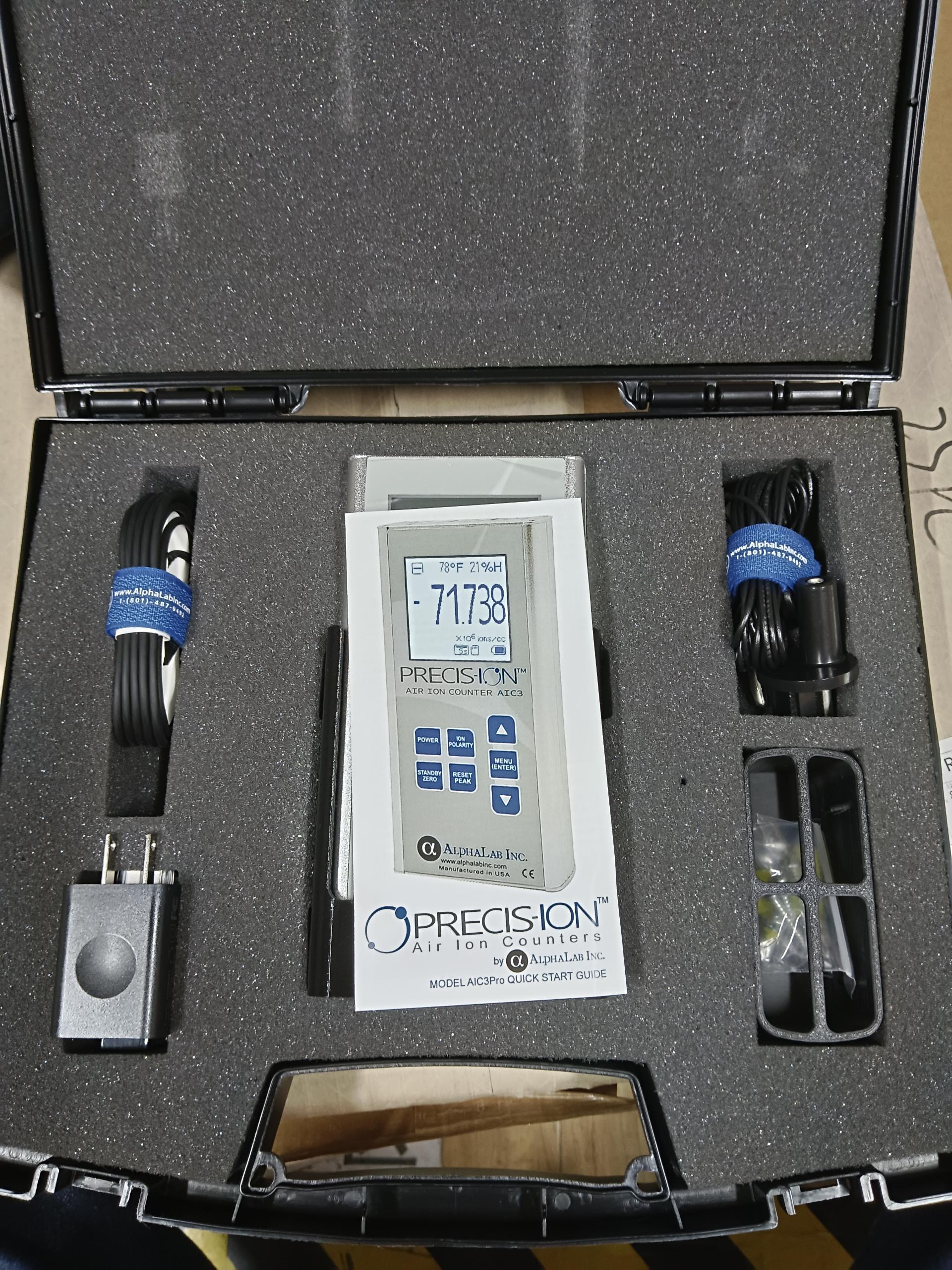 美国AlphaLab AIC3Pro负离子浓度测试仪 2 million or 200 million ions/cc