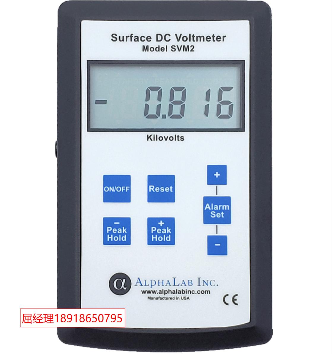 AlphaLab Surface DC Voltmeter SVM2 表面直流电压表 SVM2 手持式静电表  可用于计算绝缘体上的电荷密度