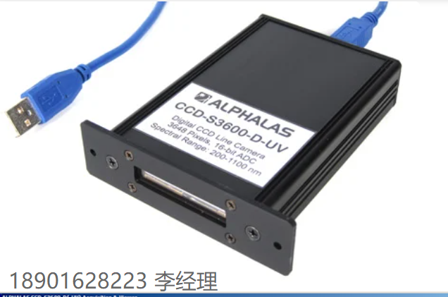 德国 ALPHALAS GmbH先进的数字CCD线相机，带有高速USB、软件和LabVIEW驱动程序：CCD-S3600-D（-UV）