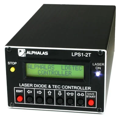 ALPHALAS 数字半导体激光管驱动器和双 TEC 控制器：LPS1-2T 系列