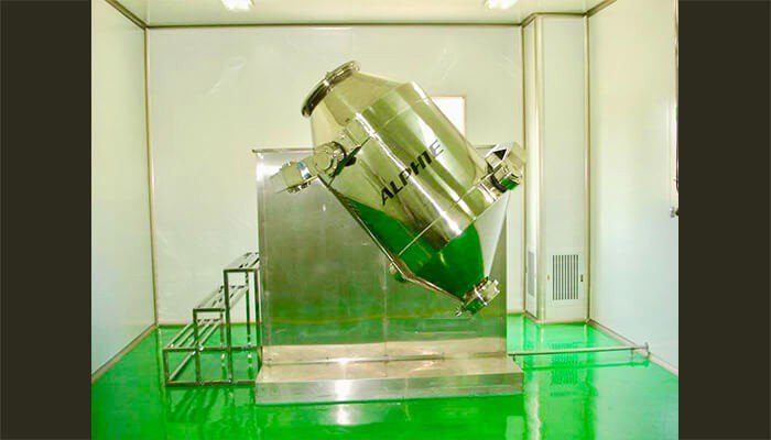 Alphie固定式滚筒搅拌机混合桶固定高达3000 升不锈钢旋转桶