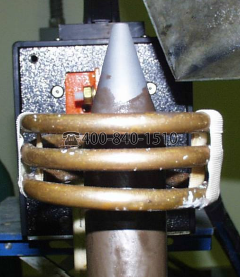 Ambrell感应加热器 钎焊应用53：不锈钢轴上焊接硬质合金（采矿挖掘机）