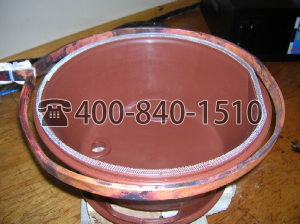 Ambrell感应加热器2.4Kw 感应粘接应用6：将铝网粘接到啤酒桶上
