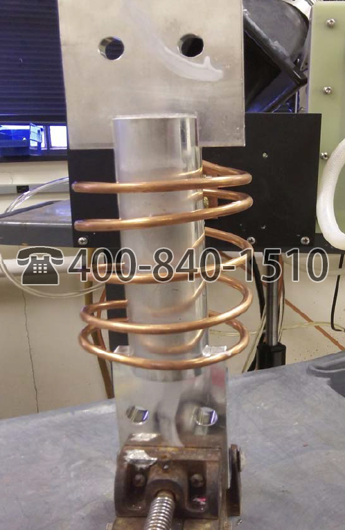 Ambrell感应加热器50Kw 加热应用77：预热用于环氧树脂固化的铜棒和连接器