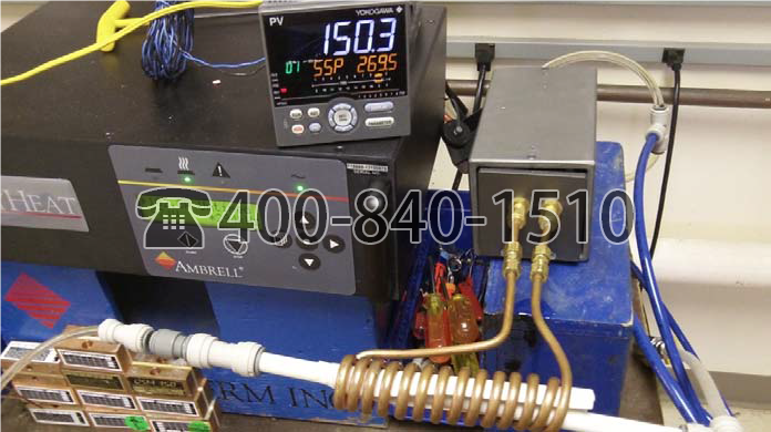 Ambrell感应加热器2.4Kw 石油工业加热应用87：加热流经氧化铝管的流体