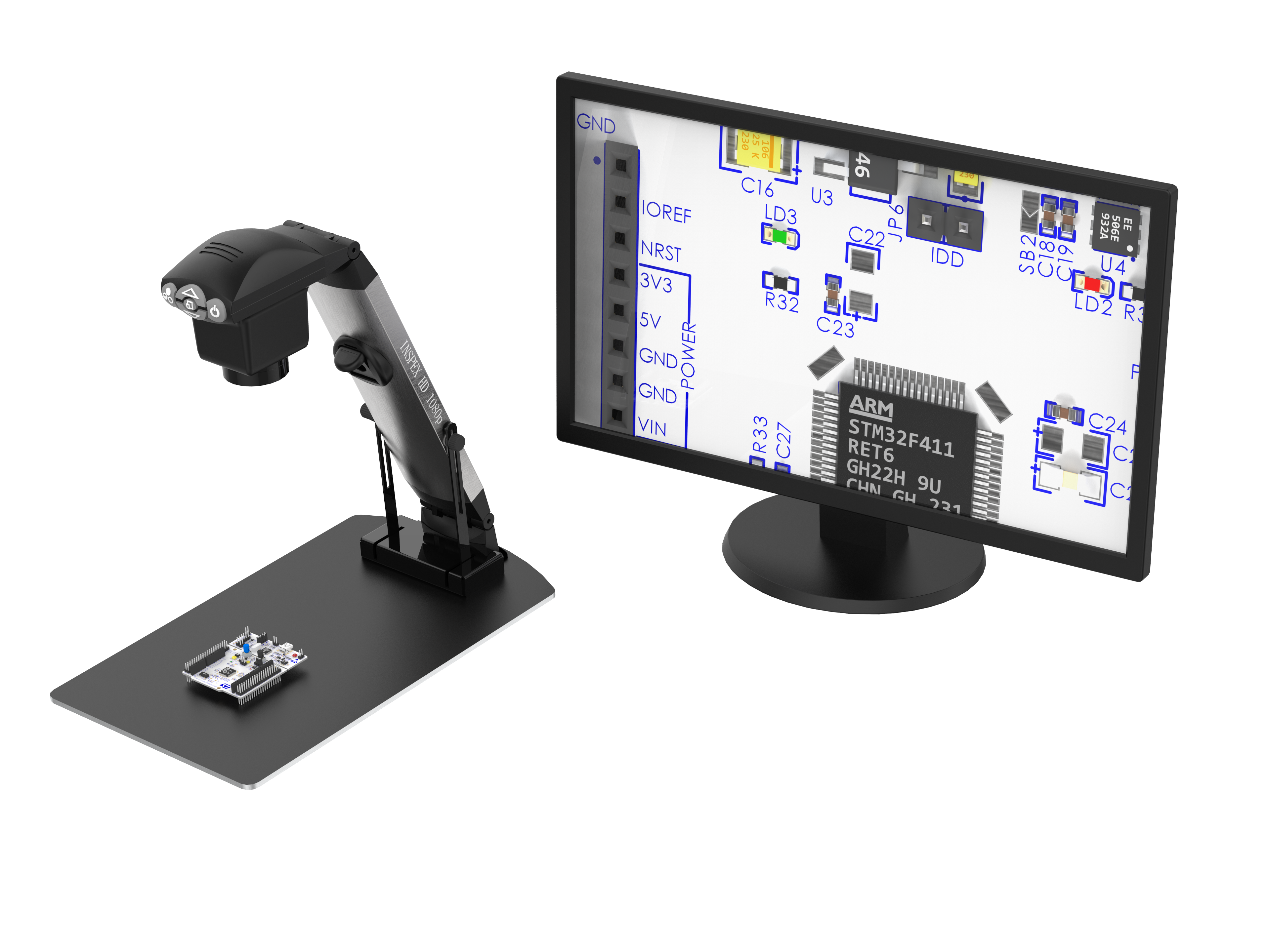 ASH Technologies INSPEX 1080 HD TABLE全高清相机,数字显微镜