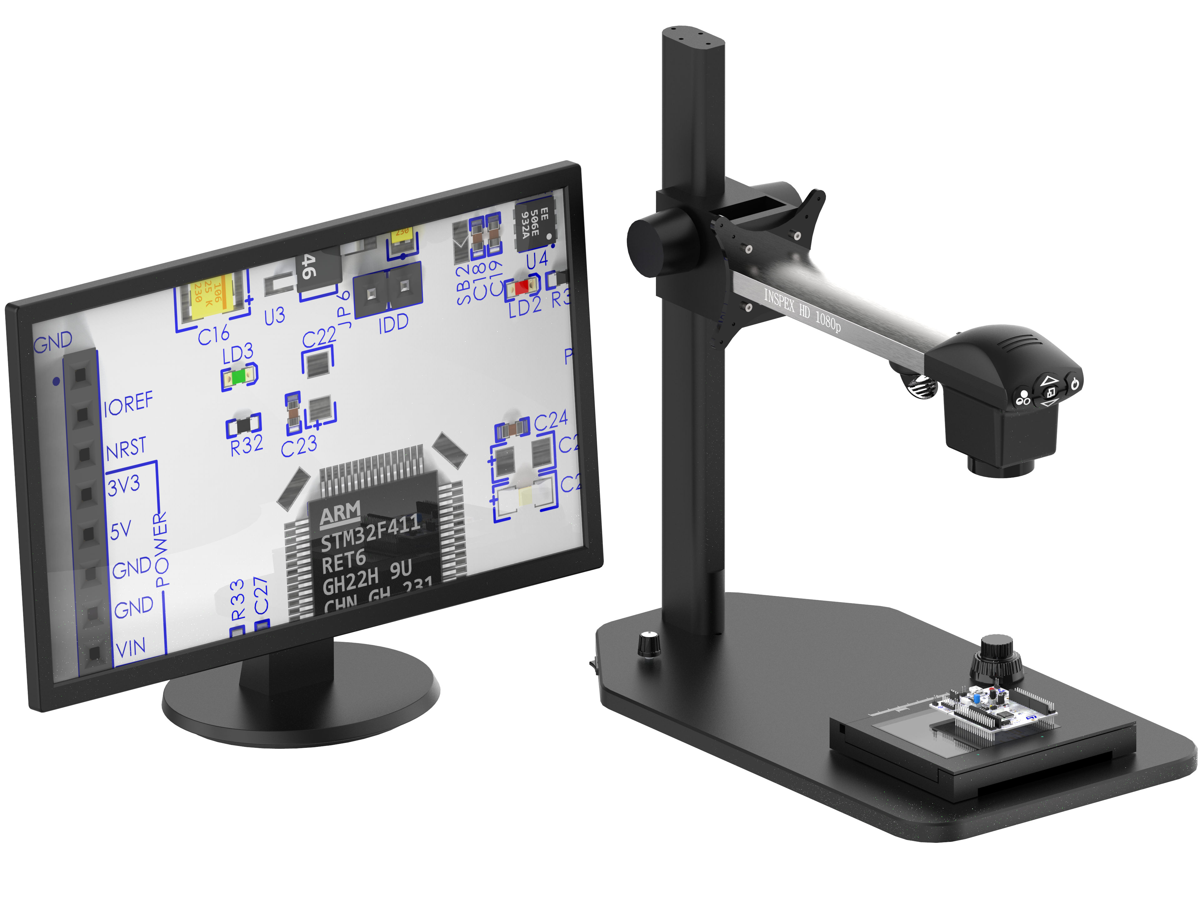 ASH Technologies INSPEX 1080 HD VESA数字显微镜,缺陷检测