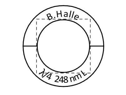 德国Bernhard Halle Nachfl 零级波片 两片双折射晶体板组成