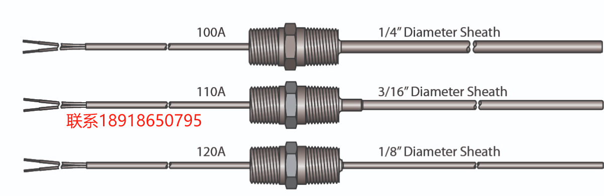 Series 100 Thermocouples 100系列热电偶