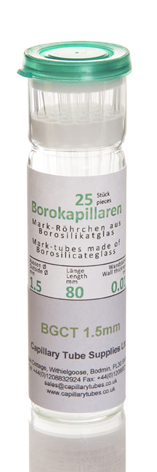 英国Capillary Tube-硼硅酸盐玻璃毛细管Borosilicate Glass Capillary Tubes