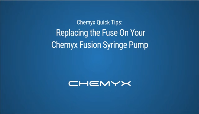 美国CHEMYX FUSION 系列精密微量注射泵 如何更换注射泵上的保险丝（Chemyx Fusion系列）