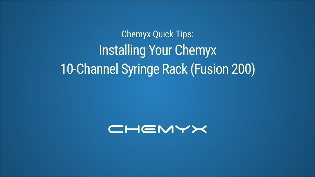 美国Chemyx Fusion 系列精密微量注射泵 如何安装10通道注射器架（Chemyx Fusion 200）