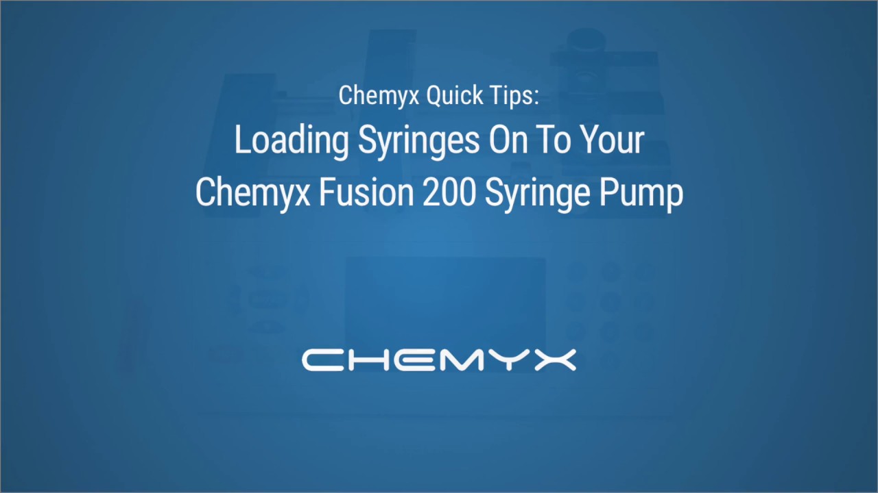 美国Chemyx Fusion 系列精密微量注射泵 如何在注射器泵上加装注射器（Chemyx Fusion 200）