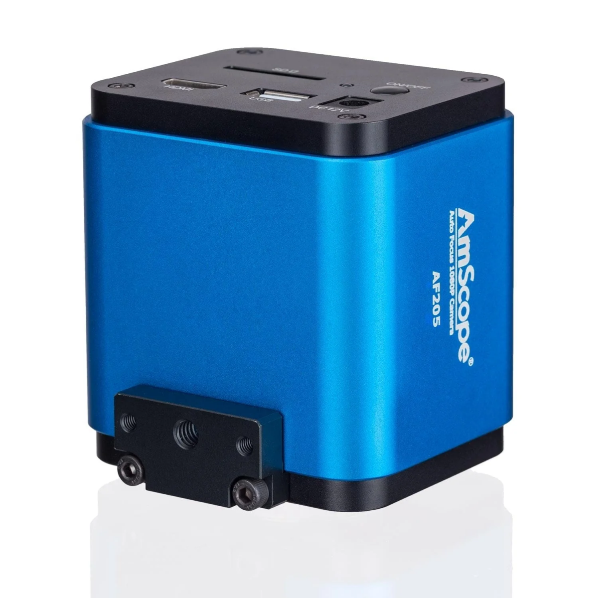 AmScope AF 系列 1080p 60fps HDMI + Wi-Fi 彩色 CMOS 自动对焦 C 接口显微镜相机，具有 5.0MP 照片捕捉功能，适用于独立和 PC 成像