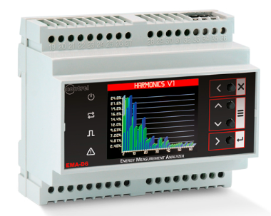 意大利Contrel elettronica s.r.l.  功率分析仪 EMA-D6三相功率计 用于DIN导轨安装