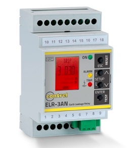 意大利Contrel elettronica s.r.l.  A型漏电保护 漏电继电器 ELR-3AN接地差动继电器