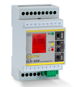 意大利Contrel elettronica s.r.l. A型漏电保护 漏电继电器 ELR-3AN接地差动继电器