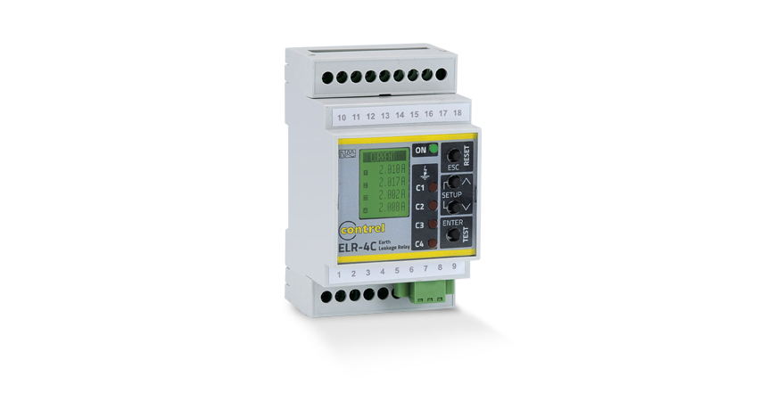 意大利Contrel elettronica s.r.l. ELR-4C A 型接地漏电继电器