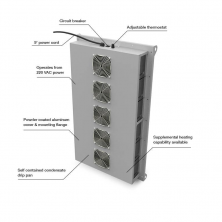 美国EIC Solutions ThermoTEC™固态热电空调 140 系列-400 BTU（DC）坚固可靠的电子外壳冷却