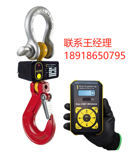 Eilon Engineering Ron 2501H 无线吊秤具有超长的电池寿命：使用 AA 一次性电池可达 2000 小时或 4000 小时