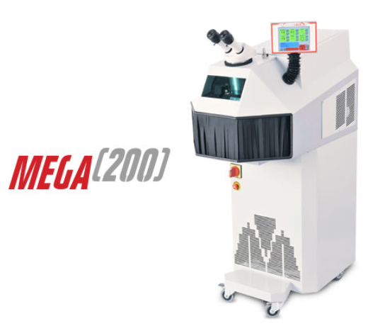 Elettrolaser意大利 激光焊接机，激光模具修复机，Mega 200，用于激光焊接贵金属，尤其是银，配备了双列直插式谐振器，可实现200 J的有效能量输出！