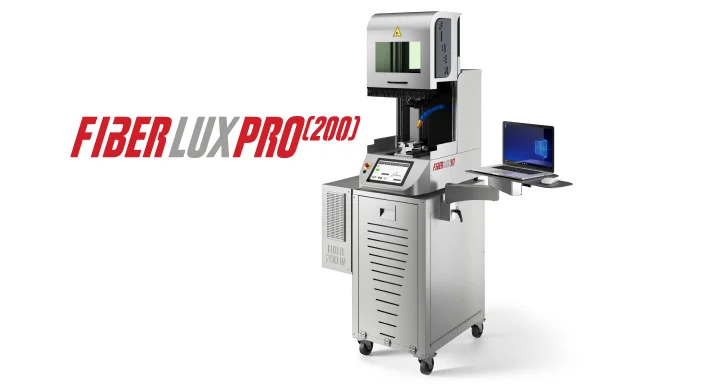 意大利 Elettrolaser FiberLUX PRO200 激光雕刻机，可以雕刻任何金属（金、银、钢等）的物体，最大工作面积为160×160 mm