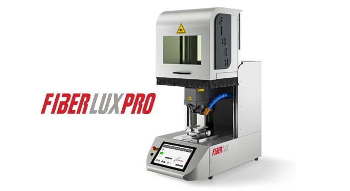 意大利 Elettrolaser FiberLUX PRO 激光雕刻切割机，提供从20W到100W的一系列功率，可以雕刻任何金属（金、银、钢等）的物体