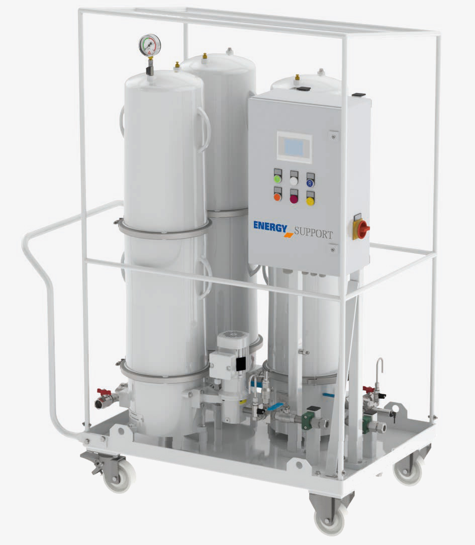 油处理和油再生 固定式过滤系统 ES 2000 油在运行过程中的在线过滤 变压器内湿度