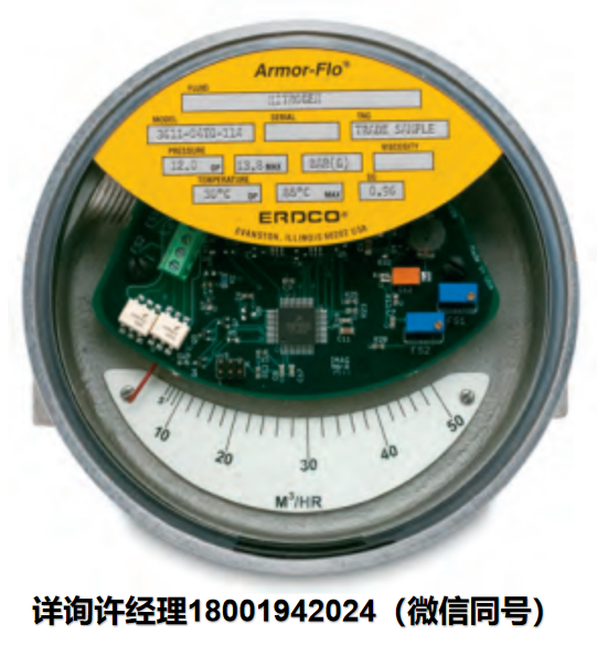 美国Erdco流量计  Armor-Flo 3600转子流量计、可变面积流量计、不锈钢探针、涡轮探头、缩醛树脂®非金属探针、 迭尔林非金属探针