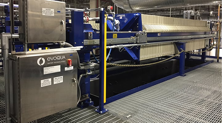 Evoqua Water Technologies滤波器 J-Press®平板移位器