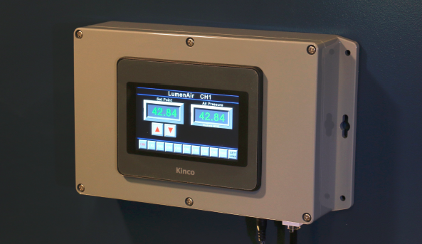 美国 Extrucore  专业挤压制造设备 LumenAir Remote HMI 远程操作员面板控制多达10个LumenAir装置