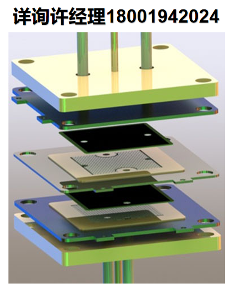 Fiaxell SOFC Technologies, SOFC / SOEC短堆栈测试仪套件，可直接安装在Open Flanges纽扣电池测试台上