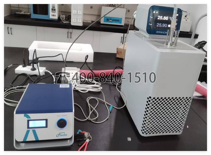 Flucon Lambda导热系数仪，Lambda热导率仪, 高精度热导率仪, 根据ASTM D7896-19，通过瞬态热线法快速测定热导率、热扩散率和比热容