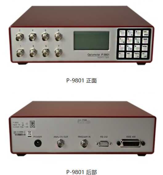 德国Gigahertz Optik,P-9801,8 通道高端电流放大器/验光仪