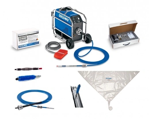 美国Goodway Technologies RAM-PRO-XL-60-KIT-7/16-25便携式管道清洁器,Goodway清管器,Goodway管路清洁机