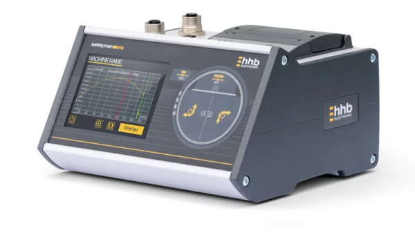 德国hhb Electronic safetyman DT2移动停止测量仪 用于安全光栅、扫描仪和双手操作开关
