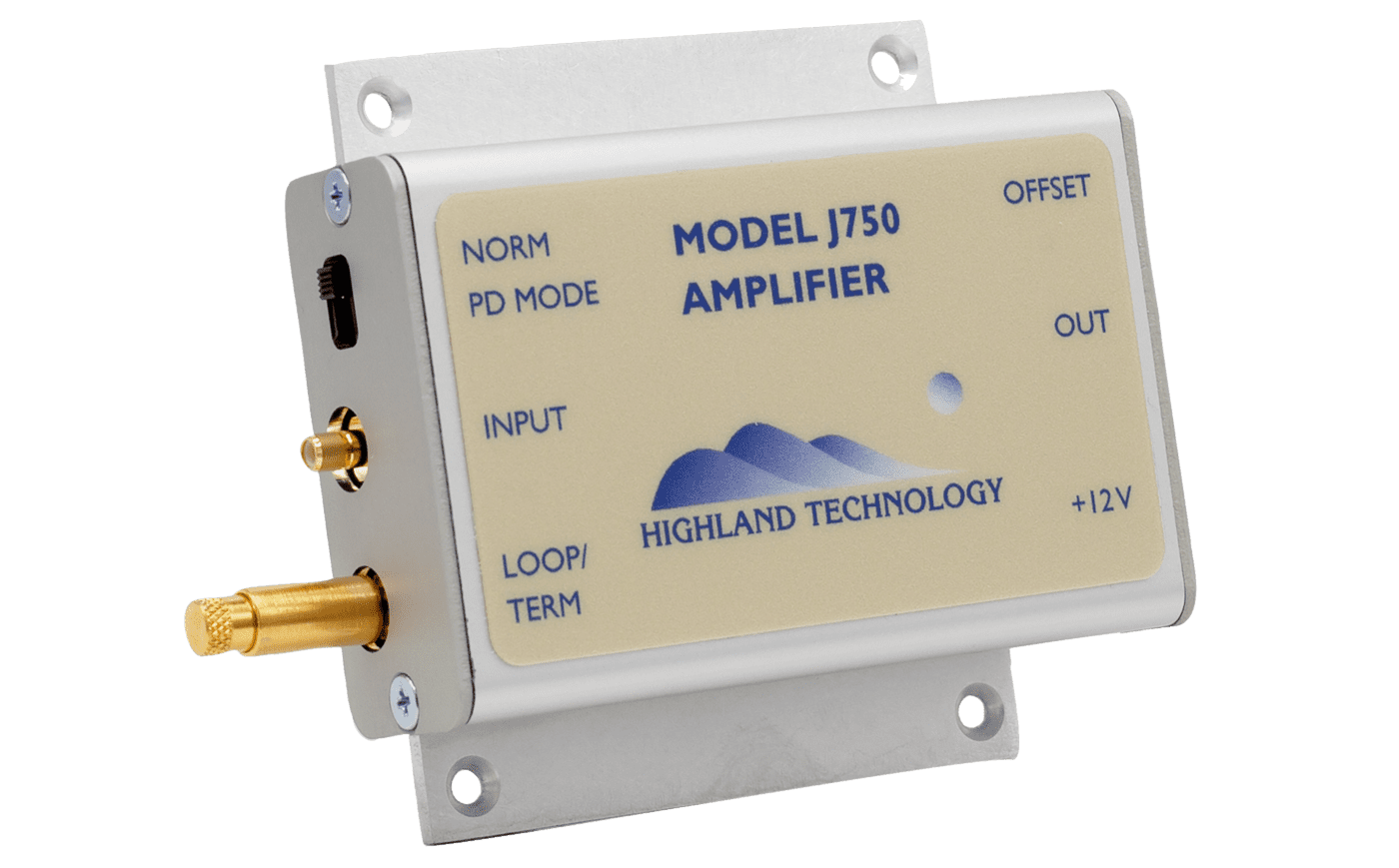 J750 单通道紧凑型宽带放大器 电信号放大器 Highland 脉冲发生器 光电二极管应用