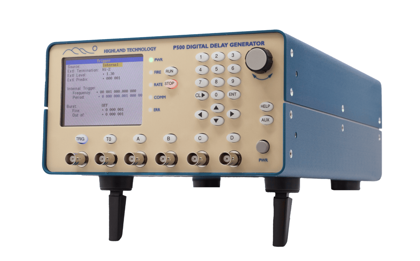 P500 4通道台式数字延迟发生器和脉冲发生器 highland 数字延时发生器 激光定时、脉冲拾取、ICCD 摄像系统、ATE 系统和雷达测试