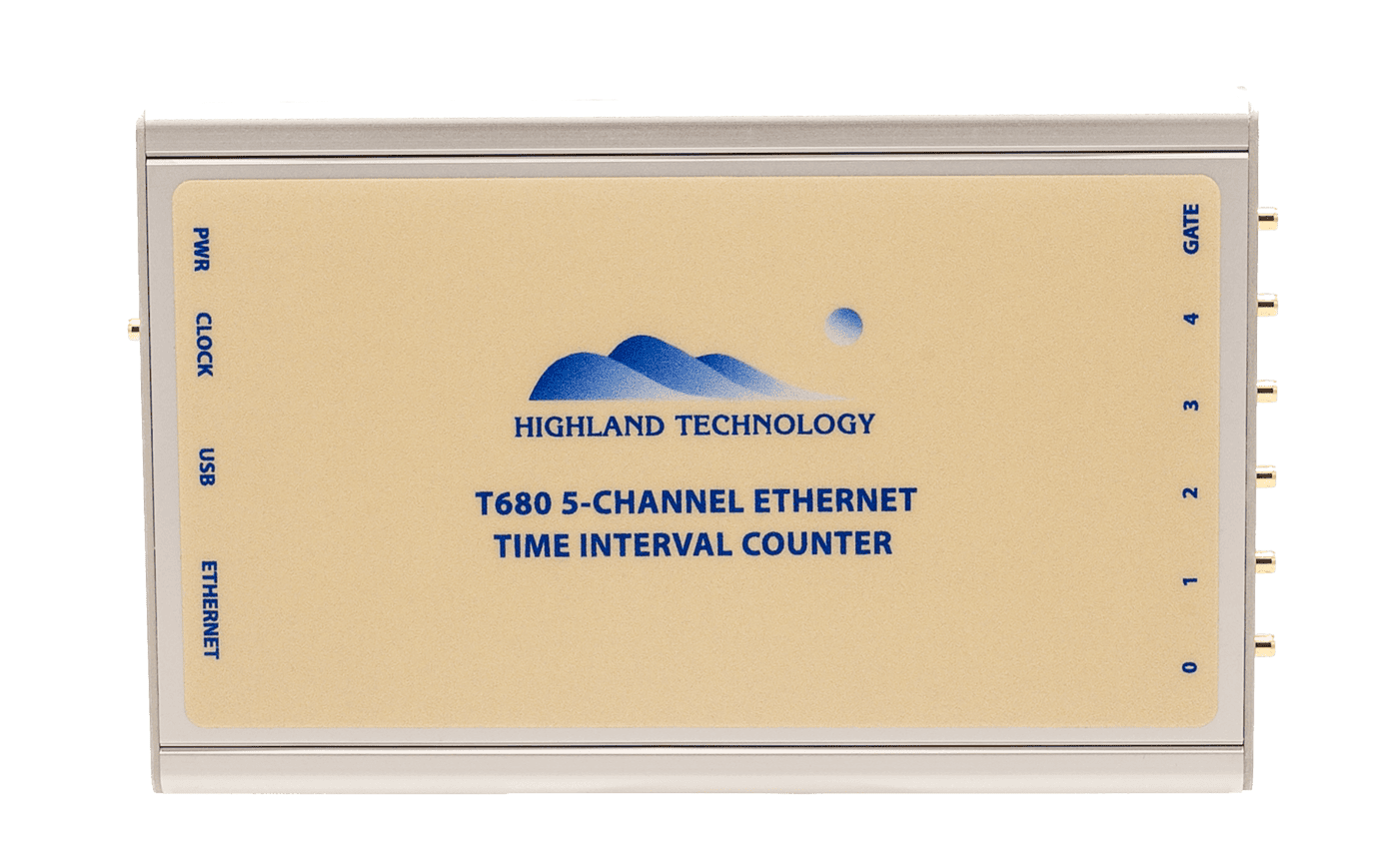 Highland Technology 型号 T680 5 通道以太网时间间隔计数器