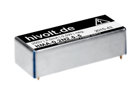 Hivolt HMA系列输出高达1kV; 0.5W, 1W高压电源模块