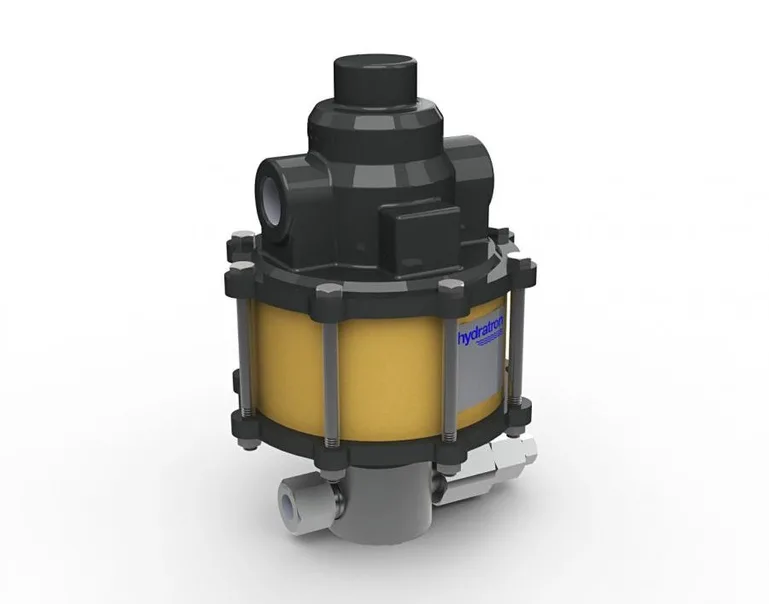 Hydratron高压设备AZ-1系列液压泵，复式正排量泵，带有直接耦合的一体式线性往复式气动马达，高压液体泵