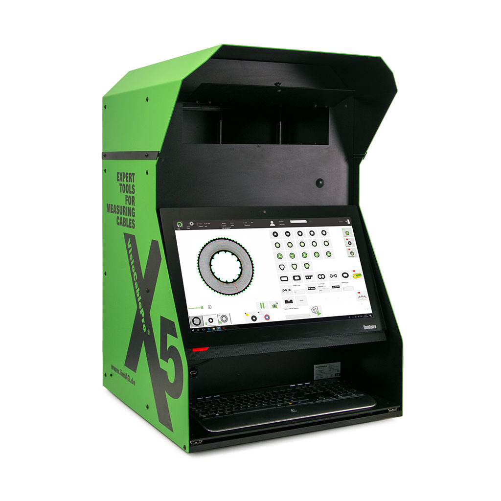 电缆测量设备VisioCablePro 软件 VCPX5 系列 编号： 401.0020.07  用于测量外径达 130 mm （5.11 英寸） 的电缆样品